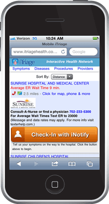 iNotify on iPhone